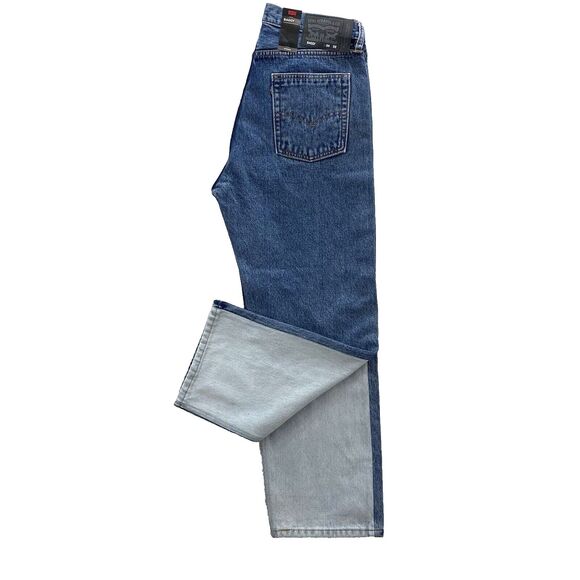 Levi's Baggy Jeans Men's 34x32 Blue Skateboarding 5 Pocket Strong 2 Tone Denim